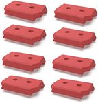 JILINWEI 8 Pcs Mounting Feet for Milwaukee Packout,Mounting Plate Feet Mount Adapter Compatible with Milwaukee Packout System,Red