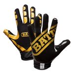 Battle Football Glove, Vegas Gold/Black, Adult Medium