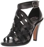 Vince Camuto Women's Frelly Stacked Heel Sandal Heeled, Black, 9