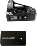 Ade Advanced Optics Delta RD3-012 Red Dot Reflex Sight + Optic Mounting Plate for Taurus PT111 G2, Millennium G2, G2C, G3 with Original Rear Sight, PT140 G2, PT709, PT740, TX22 + Pictinny Plate