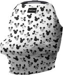 Disney Collection The Original Milk Snob Infant Car Seat Cover and Nursing Cover Multi-Use 360Ã‚° Coverage Breathable Stretchy"Mickey Sketch