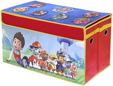 Idea Nuova Nickelodeon Paw Patrol Collapsible Children’s Toy Storage Trunk, Durable with Lid