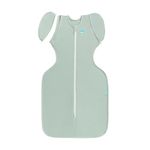 Love To Dream Swaddle Up Transition Bag LITE, Arms Up Position, Light and Ultra Breathable Cotton - Olive, 0.2 TOG - (24-27°C) Ideal for Warm Weather, Olive, Medium, 6–8.5kg