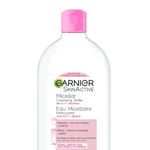 Garnier Micellar Water, Gentle and Hydrating Facial Cleanser & Makeup Remover, Suitable for Sensitive Skin, Vegan, Cruelty Free, Fragrance Free, 400ml