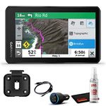 Garmin Zumo XT, All-Terrain Motorcycle GPS Navigation Device, 5.5-inch Ultrabright and Rain-Resistant Display with 6Ave Travel Bundle & Cleaning Kit