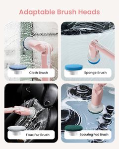 Leebein Electric Spin Scrubber – Cordless Power Cleaning Brush