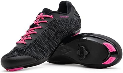 Tommaso Women's SPD Indoor Cycling Shoes Pista Aria Cycling Shoes for Echelon Bikes, with Pre-Installed SPD Clips - Bike Shoes for Women - SPD Cycling Shoes Women - Indoor Bike Shoes Cycling Pink 43