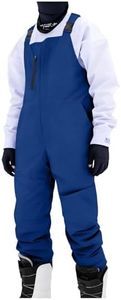 Men's Shell Snow Bibs Waterproof Windproof Ski Overalls Breathable Snow Pants with Adjustable Suspenders Zipper Pockets Blue