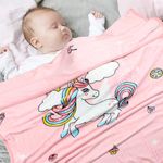 MOM CARE Fleece Winter Blanket for Newborn Baby Super Soft Warm Fluffy Infant Blanket Cozy Single Layered Pack of 1 Pink