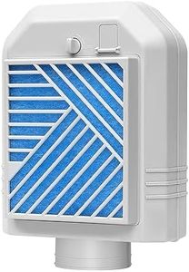 Indoor Dryer Vent Kit, Indoor Dryer Vent Box with Polyester Dryer Filter x4, Upgraded Patented Safety Reminder to Eiminate Lint, Indoor Dryer Vent Kit for Electric Dryer Save Energy