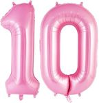 Pink Number 10 Balloon, 40 Inch Big