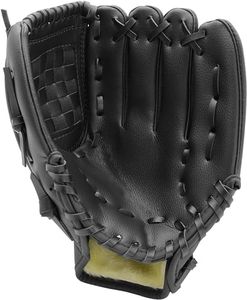 HolyElks Baseball Glove,Baseball Softball Mitt,Ergonomic Design - Comfortable and Durable Baseball Mitt for Kids Youth Training and Beginner (Black, 9.5 inch)