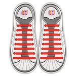 INMAKER No Tie Laces for Kids and Adults, Silicone Flat Shoe Laces for Trainer, Elastic Waterproof Tieless Running Shoe Laces