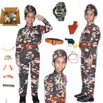 Rudra Fancy Dress Army Costumes for kids police costume & BSF csotumes subhash chandra bose costumes fancy dress costumes for age group 3 to 12 yrs