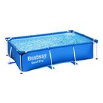 Bestway Steel Pro | Metal Frame Swimming Pool, Family Above Ground Pool, Outdoor Garden Pool