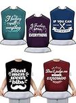Janmercy 5 Pcs Funny Adult Bibs Was