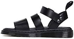 Dr. Martens Unisex Gryphon 2 Strap Brando Leather Sandal, Black, UK 7/US M8W9