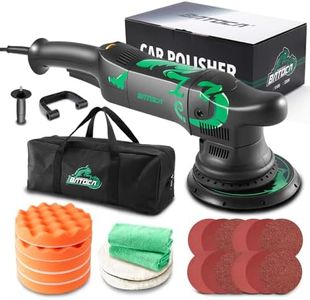 Polisseuse Orbitale,BATOCA 700W Polisseuse Voiture,Machine à Polir Excentrique 21mm,Ponceuse Électrique,150mm Polissage Pad,Meuleuse,6 Vitesse 1000-3800RPM,Lustreuse,Polissage/Cirage,Ponçage Kit