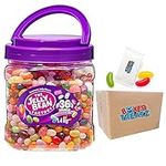 The Jelly Bean Factory 36 Flavours Mix 1.4kg - Jelly Beans for Birthday, Christmas, and Halloween Celebrations - By Boxed Treatz