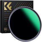 K&F Concept 55MM ND Filter ND1000 10 Stops, Neutral Density Lens Filter HD 28 Layer Neutral Grey ND Lens Filter with Multi-Resistant Nano Coating for Canon Nikon Lens