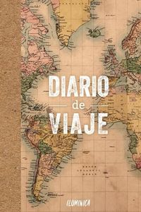Diario de viajes | cuaderno con mapas, fichas organizativas, hojas rayadas para escribir y más
