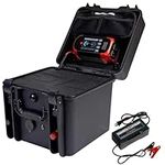 Dakota Lithium - Power Box with 12V 135Ah LiFePO4 Battery Included - 11 Year USA Warranty 2000+ Deep Cycle Battery Box with DC Inverter and USB Ports, Fishing, Marine - 1 Battery, Case, and Charger