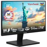 ViewSonic 55.88 Cm(22") Full HD Monitor with 1080p Pixels, 1ms Fast Response, Flicker Free, Eyecare Technology, Low Power Consumption, SRGB104%, AMD Freesync, HDMI & VGA Port with HDMI - VA2215-H