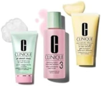 Clinique Clarifying Lotion Twice A Day Exfoliator 3 60 ml + All About Clean Liquid Facial Soap Oily Skin Formula 30 ml + Dramatically Different Moisturizing Ge