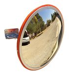 SNS SAFETY LTD Convex Traffic Mirror for Driveway, Warehouse and Garage Safety or Store and Office Security to Eliminate Blind Spots (Diameter 30 cm, with Wall Bracket)