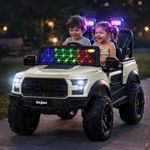 Baybee POBO Battery Operated Jeep for Kids with Parental Control | Rechargeable Electric Ride on Toy Car with RGB Lights & Music | Baby Electric Battery Car for Kids 3 to 8 Years Boys & Girls (Desert)