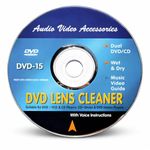 Universal CD/DVD Lens Cleaner Disc Kit with Cleaning Fluid – Laser Lens Cleaning Disc for CD, DVD & Blu-ray Players