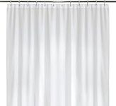 LiBa White Shower Curtain, PEVA 8G Waterproof Wet Room Bathroom Heavy Duty Shower Curtain, Anti Mould Mildew Resistant, Washable and Easy Dry, 183 x 183cm(72 x 72 inch)