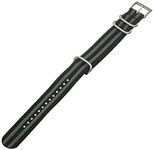 Momentum ZC-22WEB Stripe 22mm Nylon Black Watch Strap