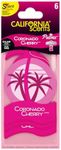 California Scents Palms, Car Air Fresheners for Hanging, Cherry Scent, Set of 6 , New Car Smell, Strong Long-Lasting Fragrance, Eliminates Odour, Ideal for Car Detailing