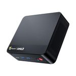 Beelink SER5 Mini PC, AMD Ryzen 7 5700U(up to 4.3GHz) 8C/16T, Mini Computer 32GB DDR4 RAM 500GB NVMe SSD, Mini Desktop Computer 4K 60Hz Triple Screen Display HDMI&DP&USB-C WOL 35W HTPC