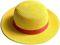 syart Straw Hat Cospaly Costume Party Funny Hats with Band Halloween Christmas Barn Dance Birthday, Yellow, 11*11*7