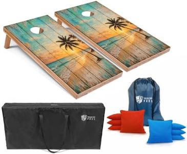 Tailgating Pros Regulation Cornhole Board Set, Lightweight Outdoor Game