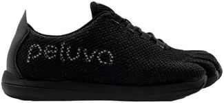 Peluva Strand Sport Mesh Trainer | Men's 5-Toe, Zero-Drop, Barefoot Shoes Black