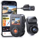 Vantrue S1 Pro 2.7K Dual Dash Cam Front and Rear, 5G WiFi 60FPS Hidden Dash Camera w/HDR Night Vision, STARVIS 2, Optional Remote Live View, GPS, Voice Control, 24/7 Parking Mode, Support 512GB Max