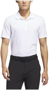 adidas Hombre Core Performance Primegreen Polo Shirt, White, L