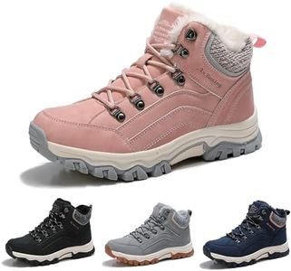 ARRIGO BELLO Bottes Femme Bottine Bottes de Neige Boots Hiver Chaussures Chaudes Fourrure Randonnée Les Loisirs 36-41 (Rose, Numeric_41)