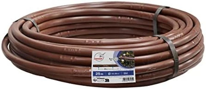 Jardibric - Tuyau Goutteurs Intégrés Ø13x16 Pré-Perçé (25m) - Arrosage Précis et Économique, Installation Facile, Idéal pour Jardins, Serres, Plantes en Pots