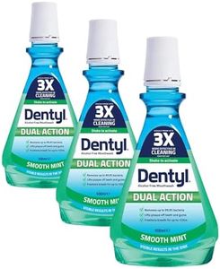 Dentyl Dual Action Smooth Mint Plaque-Reducing CPC Mouthwash, 500ml (Pack of 3)