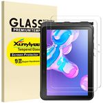 XunyLyee [2 Pack Screen Protector Compatible with Samsung Galaxy Tab Active Pro 10.1", Easy Installation Tempered Glass for Galaxy Tab Active4 Pro SM-T540/T545/T547/T630/T637
