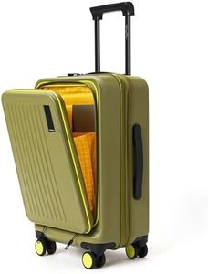 Mokobara Transit Cabin Pro Luggage Trolley Bag-56cm(40L),Lightweight Polycarbonate Hardshell,Front Tech Compartment Fits 15.6" Laptop,TSA Lock,8 Silent Wheels,For 3-5 Day Trip,Olive(So Matcha Limeray)