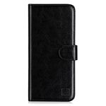 32nd Book Wallet PU Leather Flip Case Cover For Motorola Moto G8, Design With Card Slot and Magnetic Closure - Black