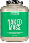 Naked Vegan Mass - Natural Vegan Weight Gainer Protein Powder - 8Lb Bulk, GMO Free, Gluten Free, Soy Free & Dairy Free. No Artificial Ingredients - 1,230 Calories - 11 Servings