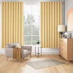 Wakefit Curtains 7 feet Long Set of 1, Blackout Curtains, Door Curtains 7 feet, Curtains for Living Room, Polyester Curtains, Decoration Items for Home Décor, Diwali Gifts (Bishop Yellow)