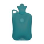 Tata 1mg Hot Water Bag (2 ltr), LeakProof Hot Water Bottle for Back, Neck & Joint Pain, Sport Injuries & Cramps, With Additional Washer and Fishtail Design (Pack of 1) (Teal)