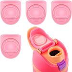 WEZCHUGHAOL 4pcs BPA-Free Seal Bottle Cap Mouth Stopper Gasket Silicone Plug Accessories, Compatible with Owala FreeSip 24oz 32oz, Water Bottle Top Lid Replacement Parts for Owala 19/24/32/40oz(Pink)